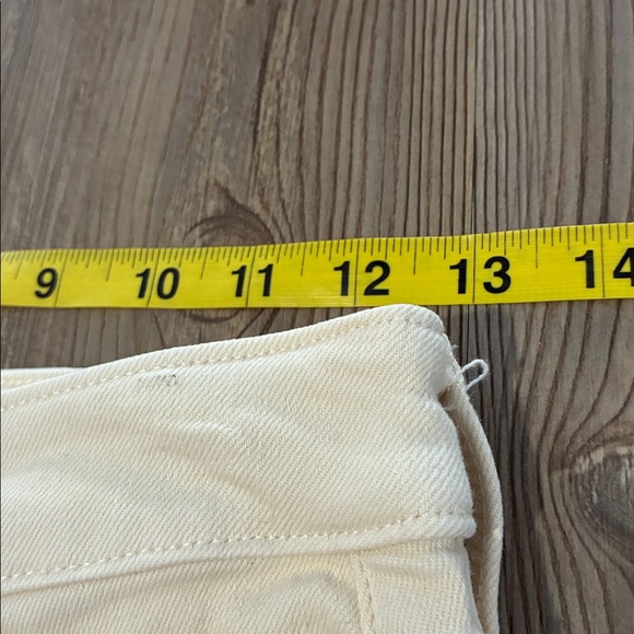 Athleta Sculptek Flex High Rise Straight Leg Ankle Jean Bone Cream Size 2 - Picture 8 of 12